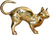 Cat Brass Figure India Metal Crafts Animal Handicrafts
