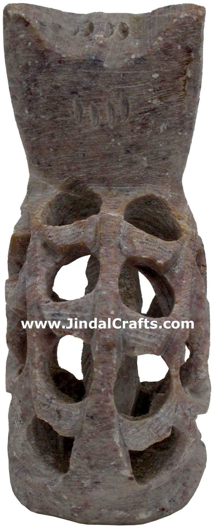 Cat - Hand Carved Soft Stone Figurines India Carve Art