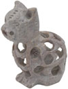 Cat - Hand Carved Soft Stone Figurines India Carve Art