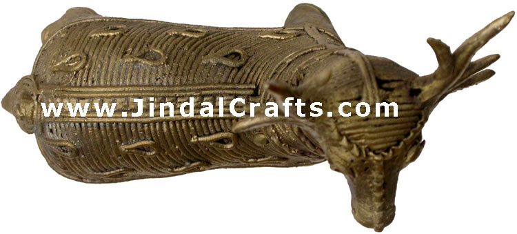 Deer - Tribal Dhokra Metal Animal Artifact from India