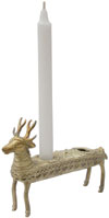Dhokra Dear Candle Stand - Indian Tribal Art