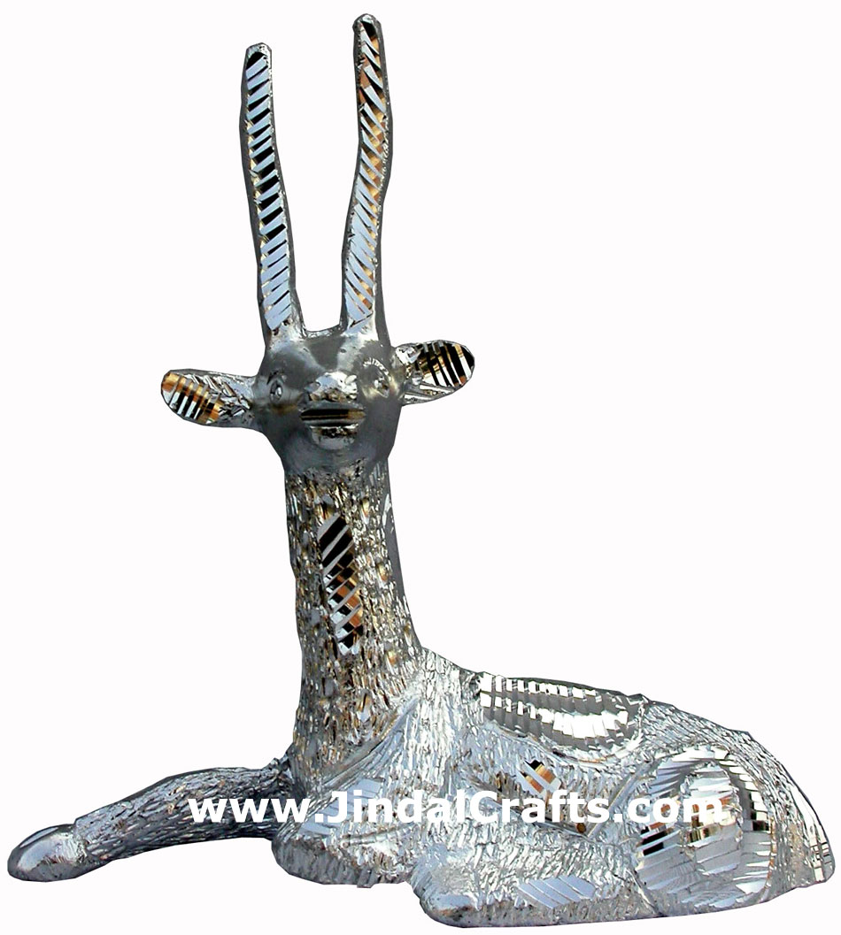 Metal Deer Figurine - Indian Art Craft Handicraft Figurine