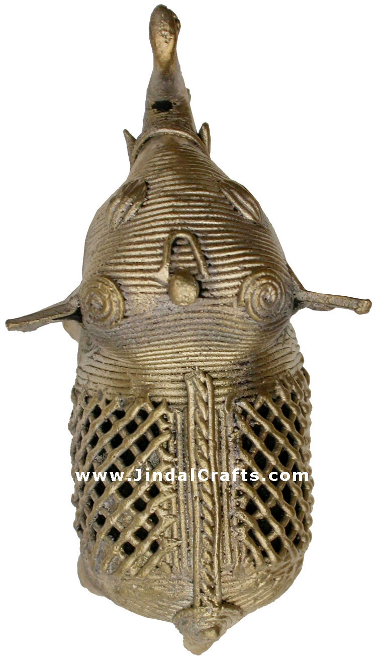 Elephant Tribal Dhokra Metal Animal Artifact from India