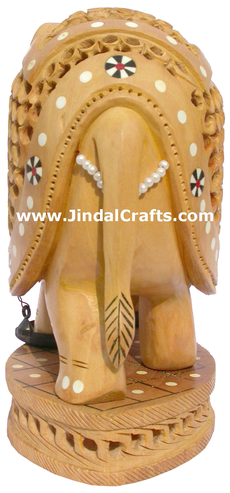 Hand Carved Set of 4 Pcs of Elephants India Art Work Handicrafts Gifts Exclusive