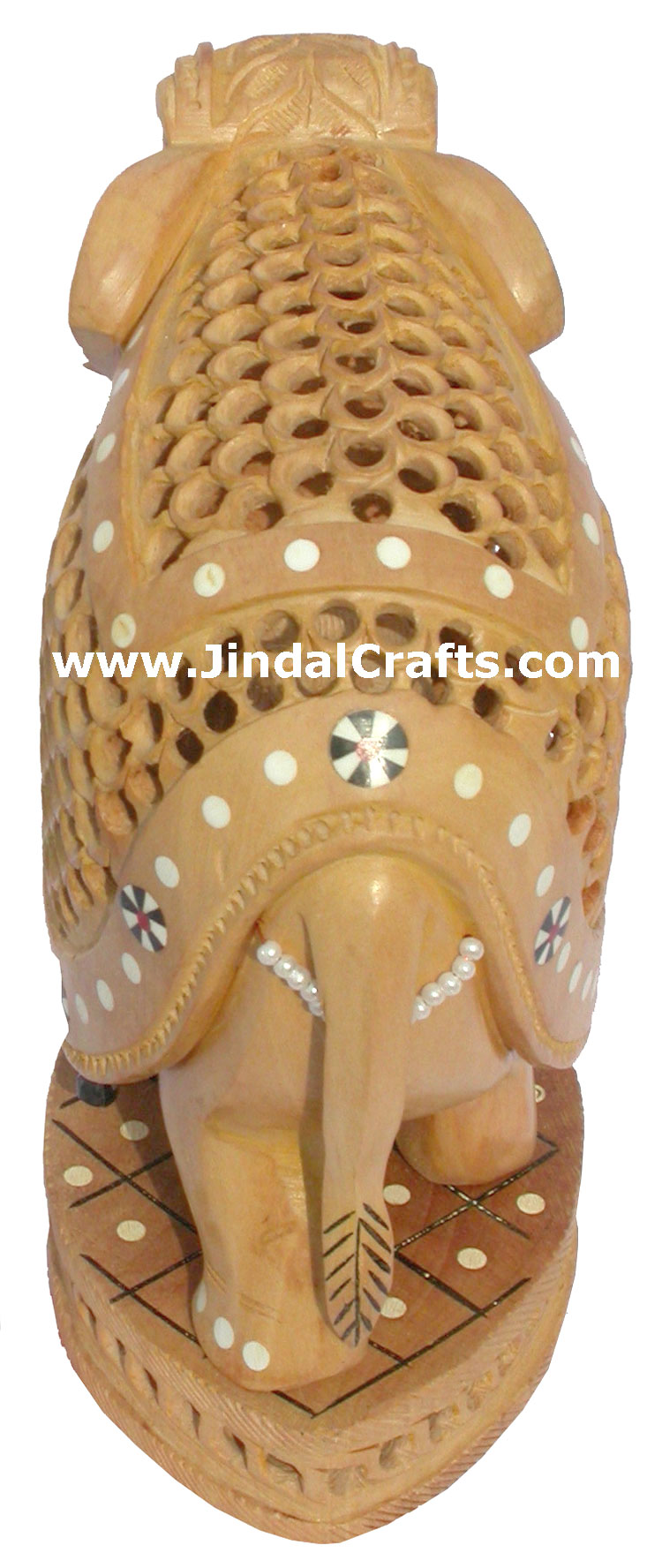 Hand Carved Set of 4 Pcs of Elephants India Art Work Handicrafts Gifts Exclusive