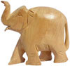 Hand Carved Wooden Elephant India Artifacts Arts