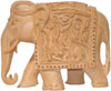 Wooden Carved Elephant Indian Carving Art