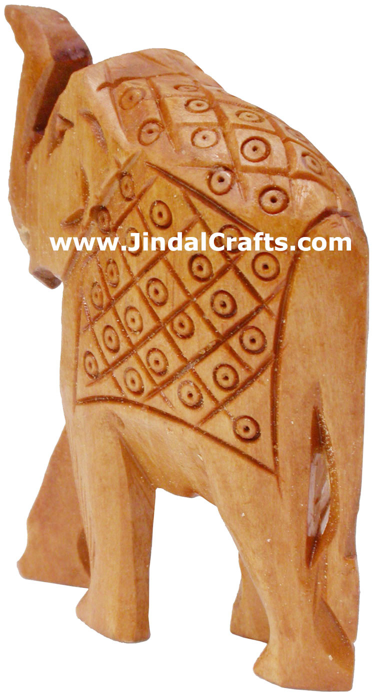 Set of Elephants - Hand Carved Wooden Animals Figures