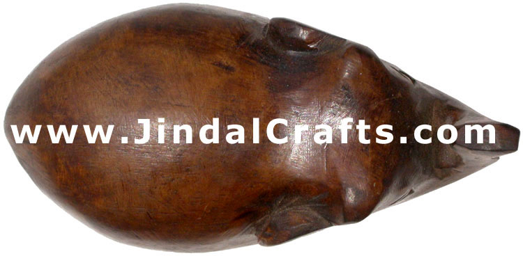 Hand Carved Wood Elephant Sculpture India Carving Art