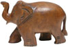 Hand Carved Wood Elephant Sculpture India Carving Art