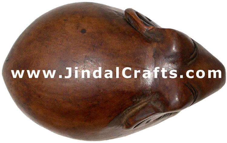 Hand Carved Wood Elephant Sculpture India Carving Art