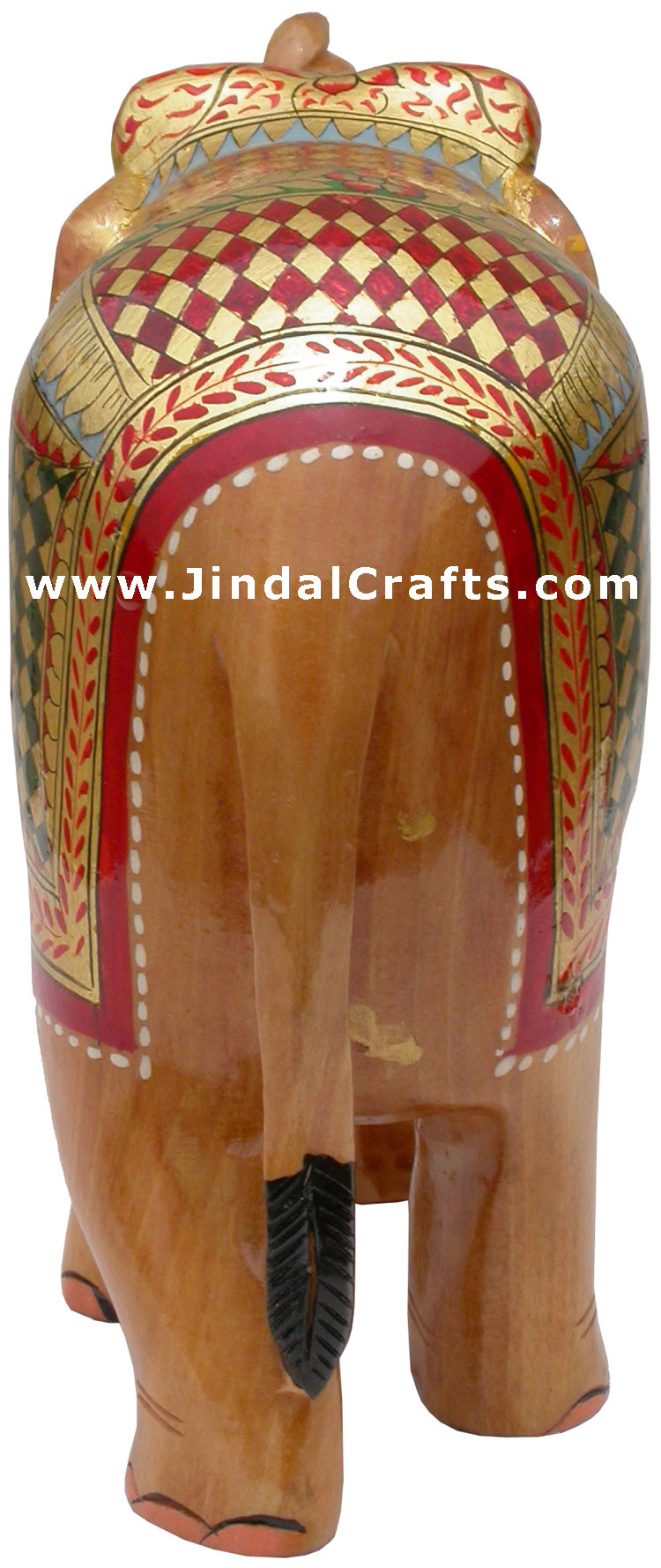 Real Gold Hand Painted Elephant - Indian Fine Artifacts
