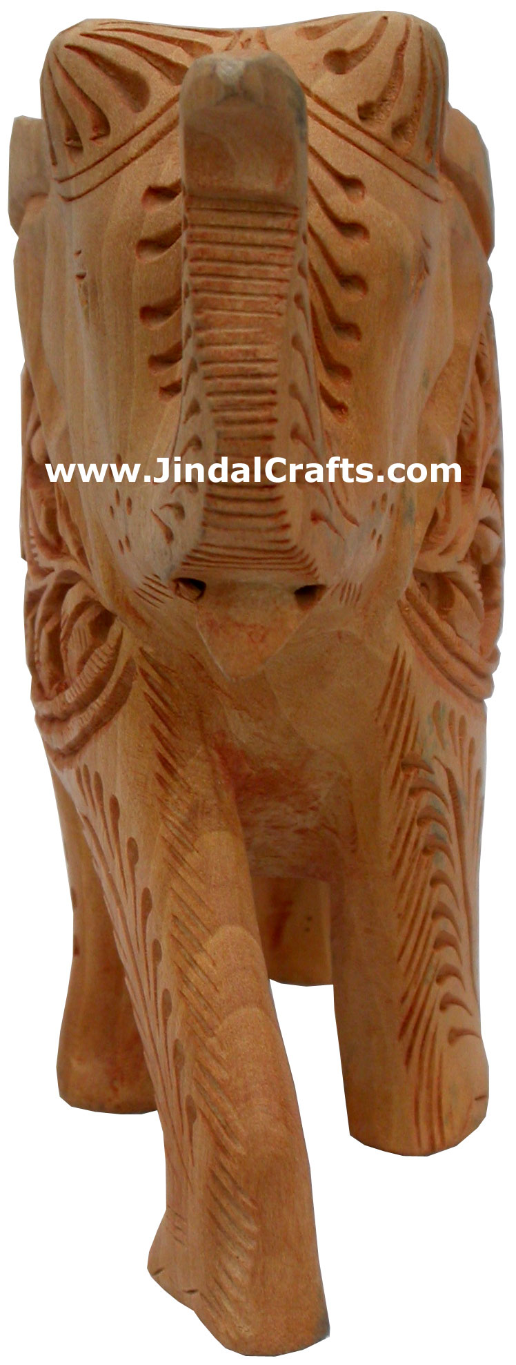 Hand Carved Wooden Elephant India Carving Handicrafts