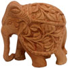 Hand Carved Wooden Elephant India Carving Handicrafts