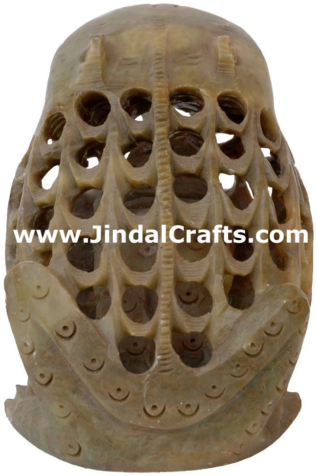 Frog - Hand Carved Soft Stone Animals Figures India Art