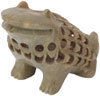 Frog - Hand Carved Soft Stone Animals Figures India Art