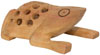 Kadam Wood Hand Carved Frog India Artifacts Arts