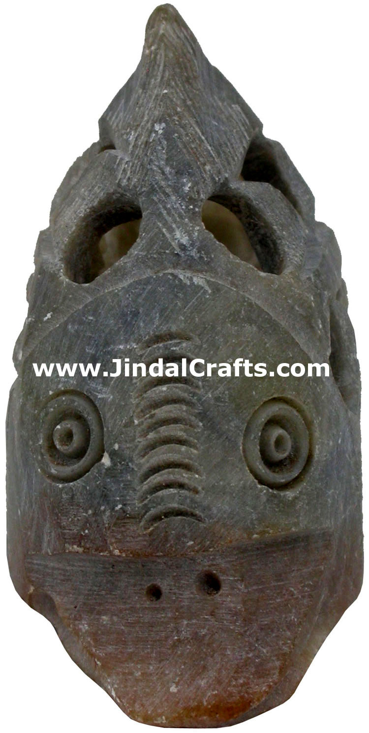 Fish - Hand Carved Soft Stone Animals Figures India Art