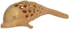 Kadam Wood Hand Carved Dolphin Fish India Artifacts Art