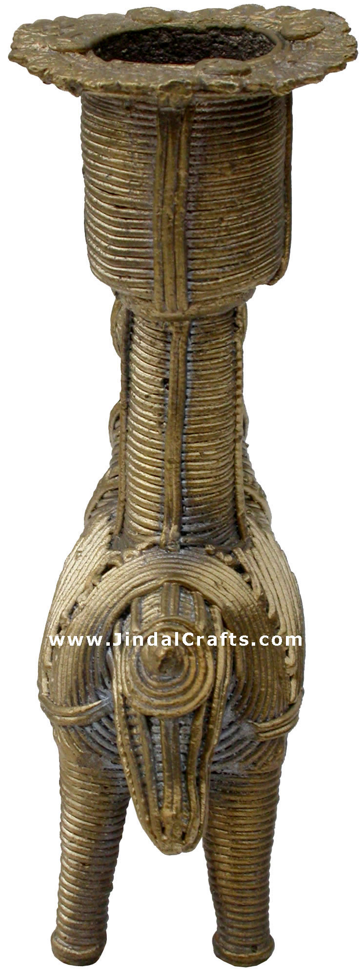 Dhokra Horse Candle Stand - Indian Tribal Art