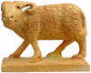 Wooden Sheep - Hand Carved Indian Art Craft Handicraft Figurine Home Decor
