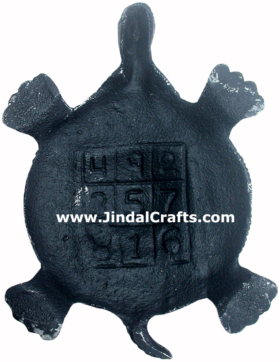 Turtle Figure - Hand Carved Indian Art Craft Handicraft Fung Shui Home Decor