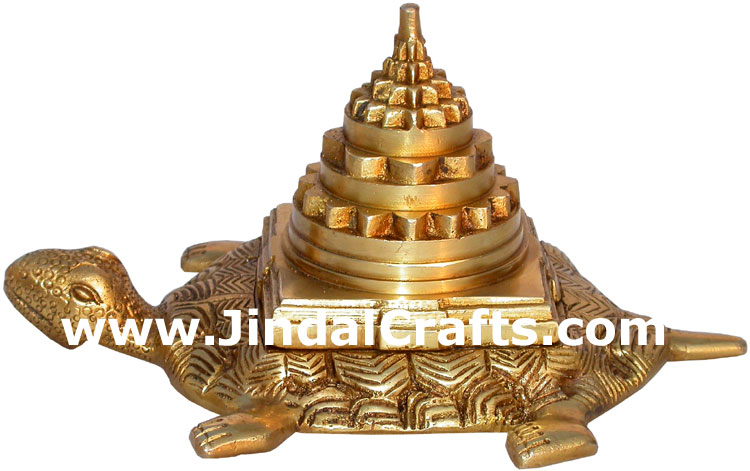 Sriyantra Turtle Vastu Feng Shui India Metal Handicraft