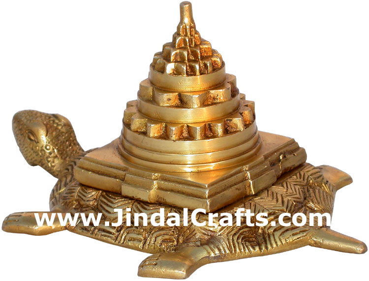 Sriyantra Turtle Vastu Feng Shui India Metal Handicraft