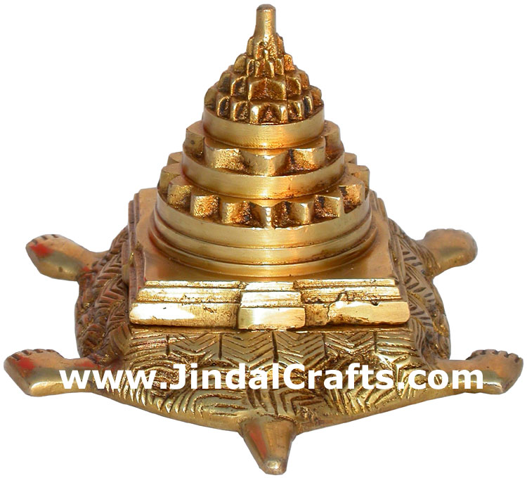 Sriyantra Turtle Vastu Feng Shui India Metal Handicraft
