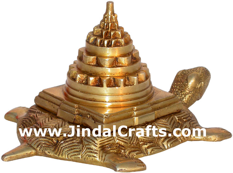 Sriyantra Turtle Vastu Feng Shui India Metal Handicraft