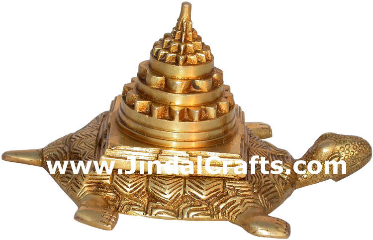 Sriyantra Turtle Vastu Feng Shui India Metal Handicraft