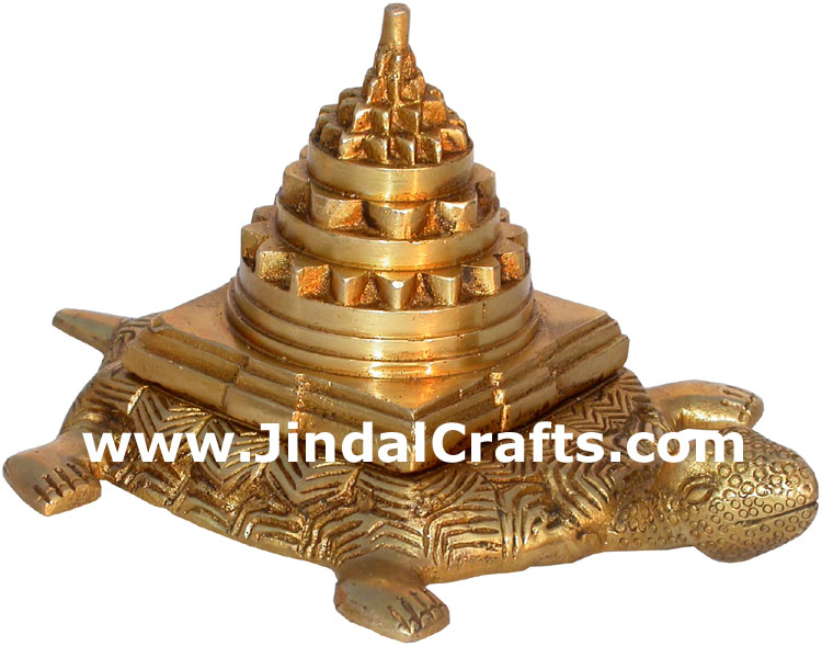 Sriyantra Turtle Vastu Feng Shui India Metal Handicraft