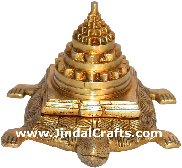 Sriyantra Turtle Vastu Feng Shui India Metal Handicraft