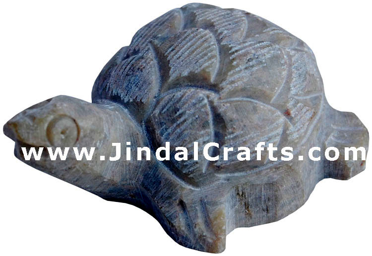 Stone Turtle - Hand Carved Indian Carving Art
