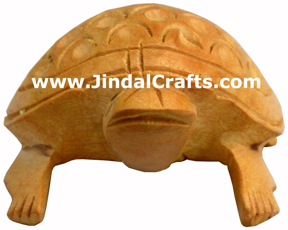 Turtle Figure - Hand Carved Indian Art Craft Handicraft Fung Shui Home Decor