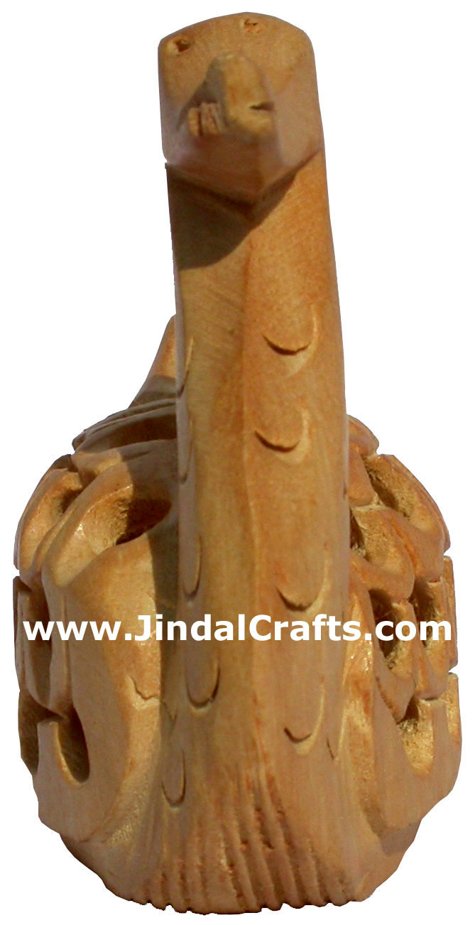 Kadam Wood Hand Carved Duck India Artifacts Arts