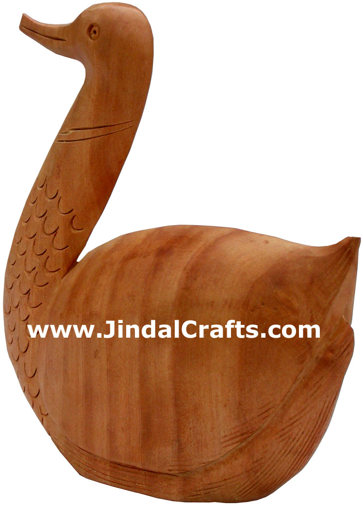 Duck Animal Wood Carving Hand Carved Figurines Indians