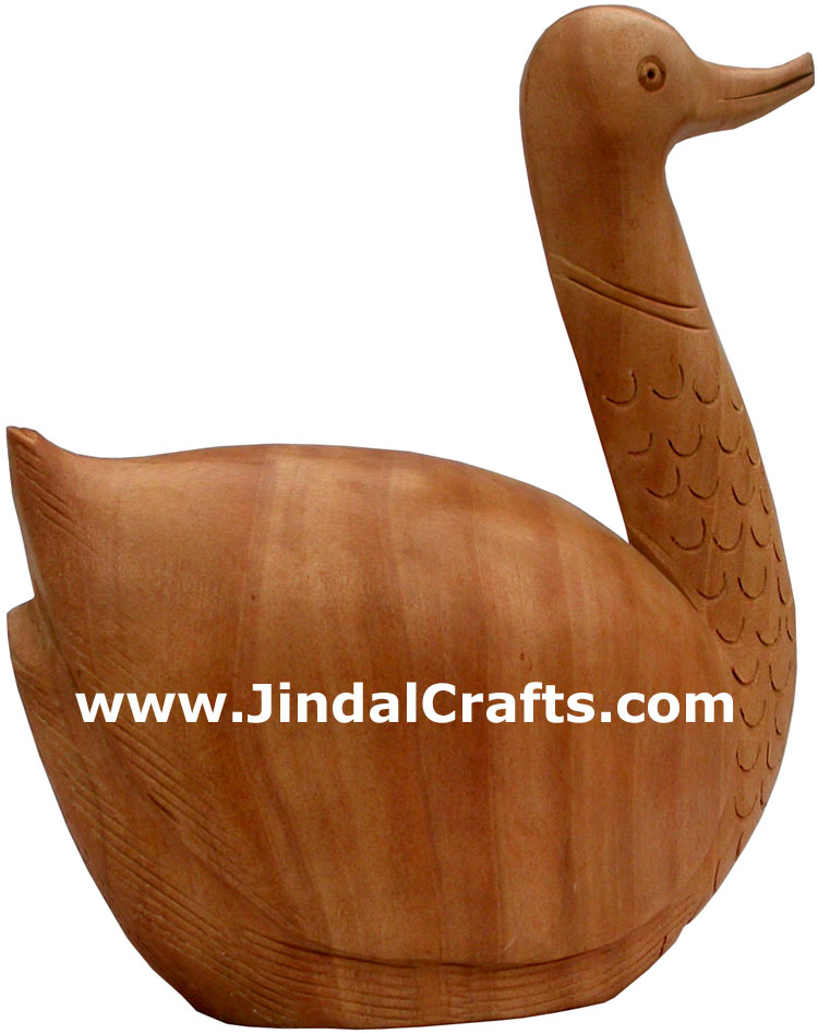 Duck Animal Wood Carving Hand Carved Figurines Indians