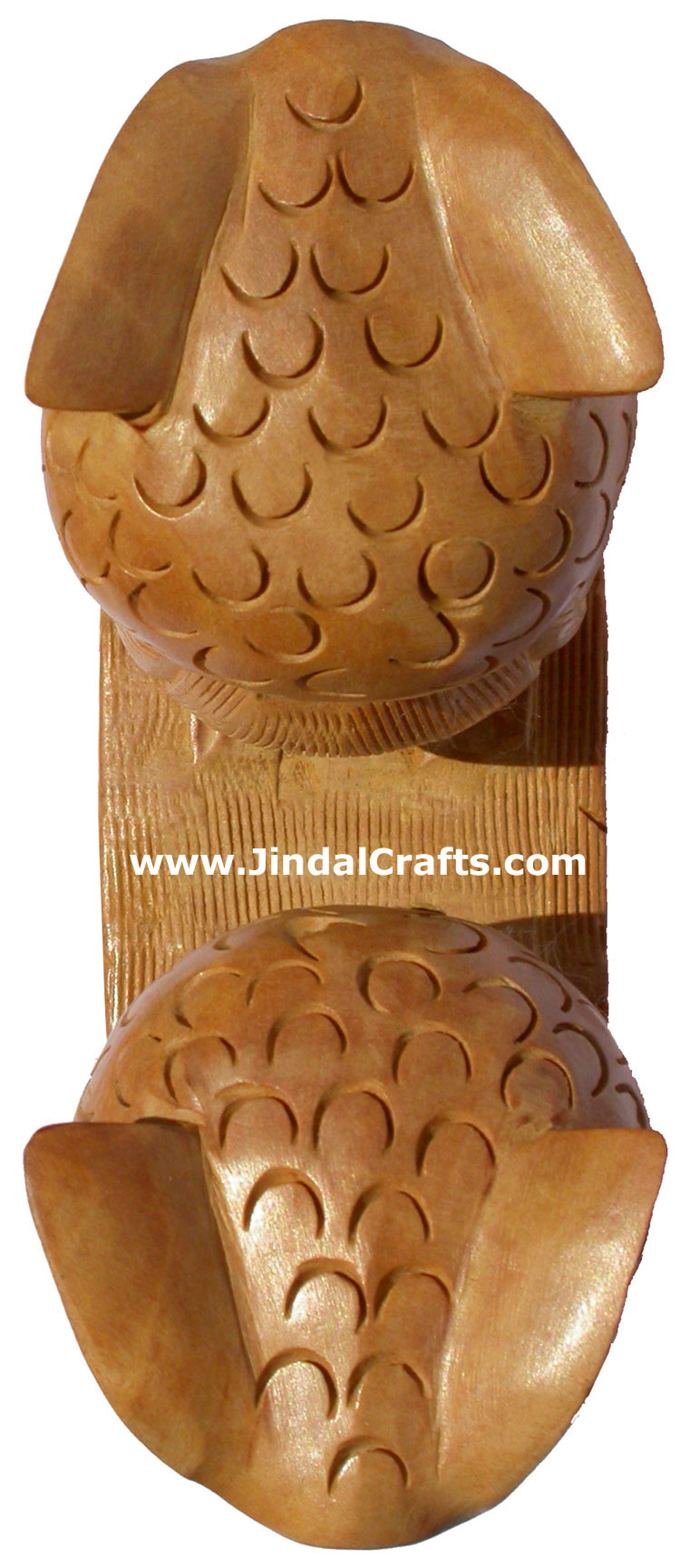 Handmade Wood Sculpture Owl Pair Figurine Indian Art Statues Figurine Home Decor