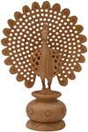 Wooden Peacock - Hand Carved Indian Carving Art