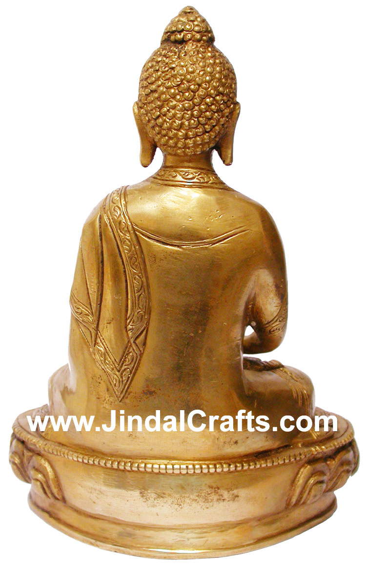 Buddha Statue in Meditation India Brass Art Siddhartha