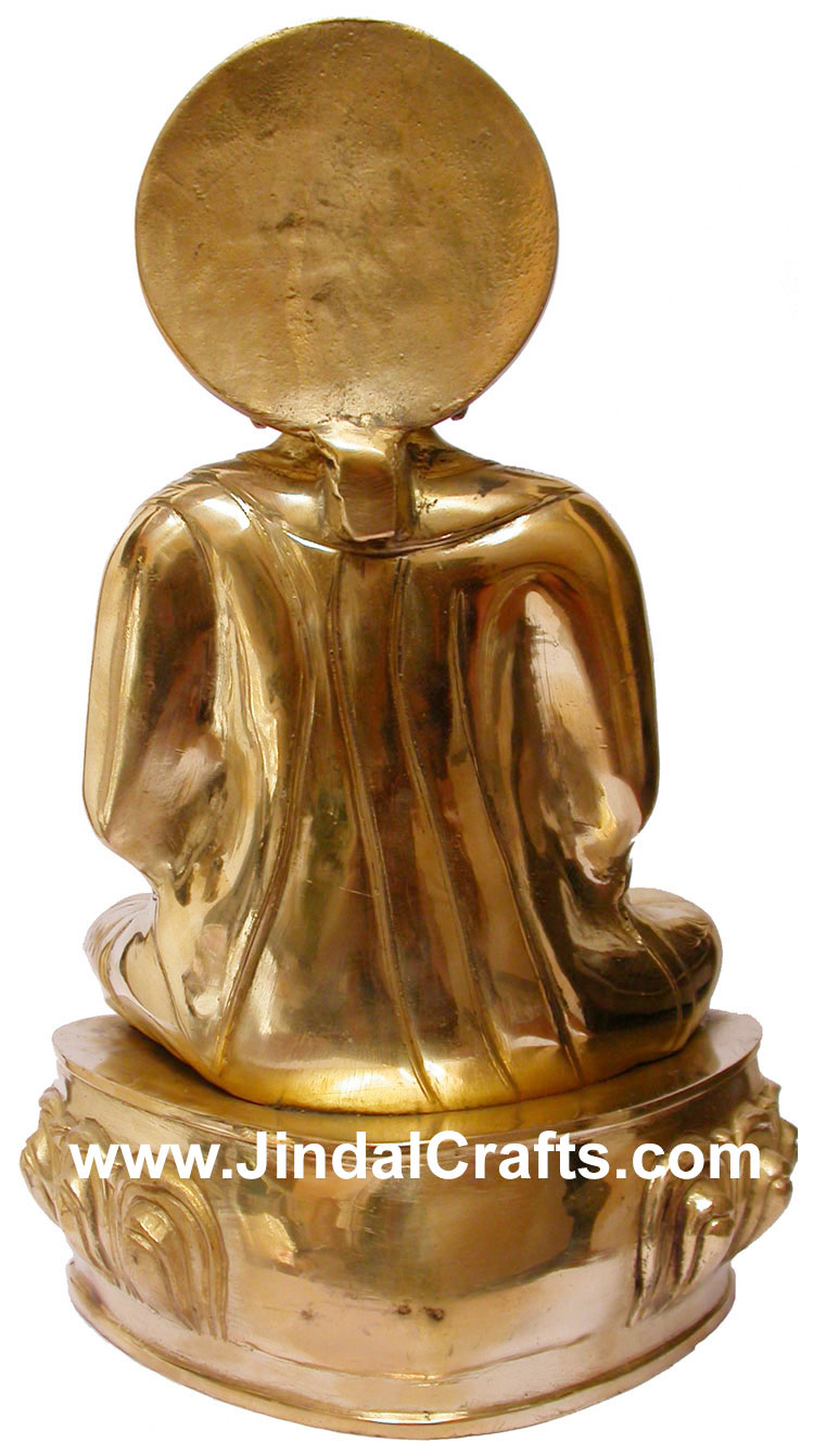 Brass Buddha Buddhist Sculpture India Work