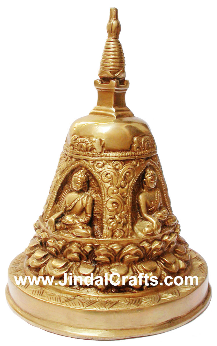 Brass Sculpture Buddhist Stoopa Stupa Nepal