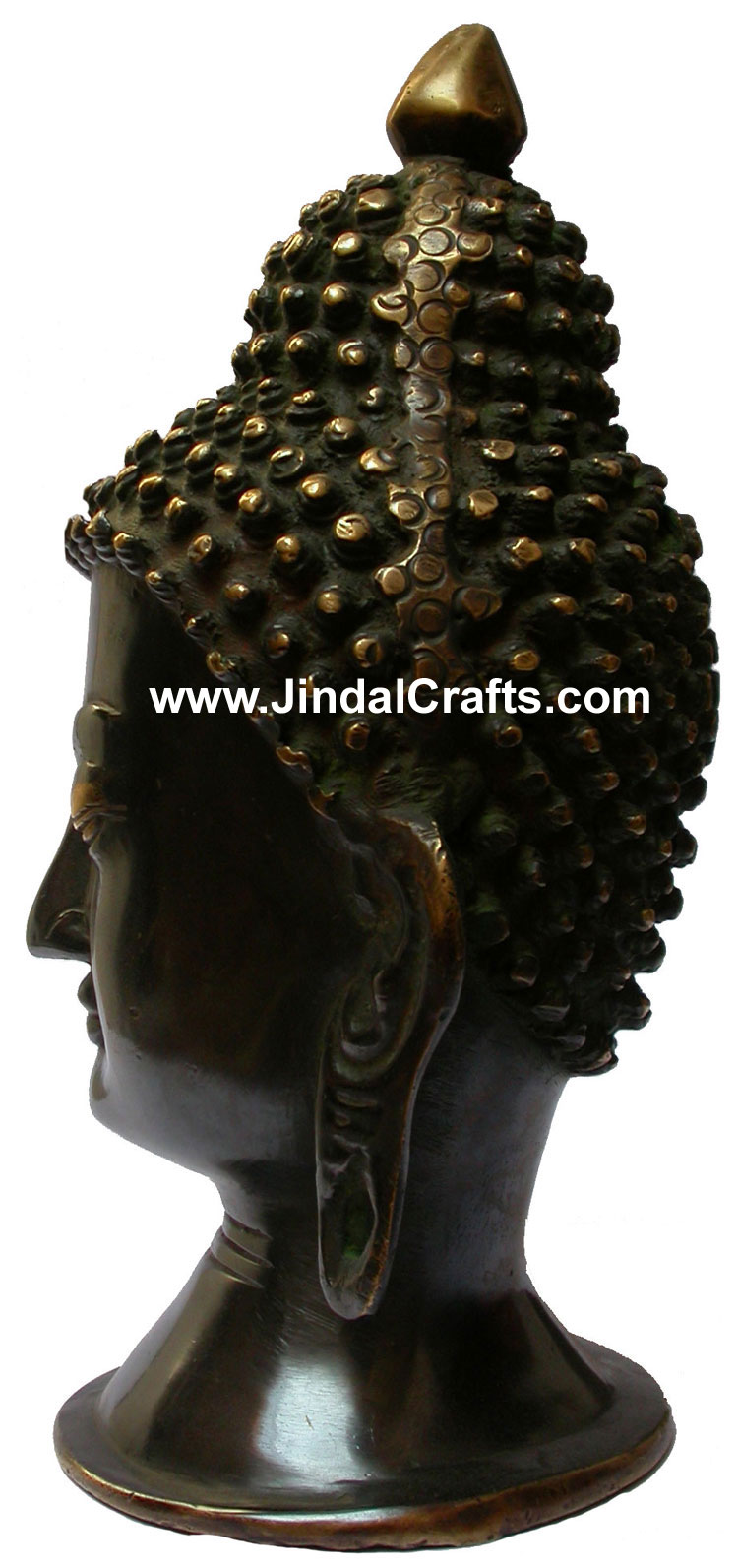 Brass Sculpture Antique Look Buddha Siddhartha Head