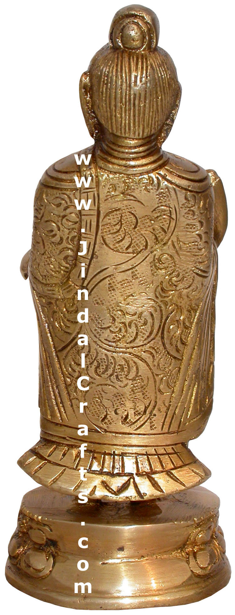 Brass Buddhist Sculpture India Carving Art
