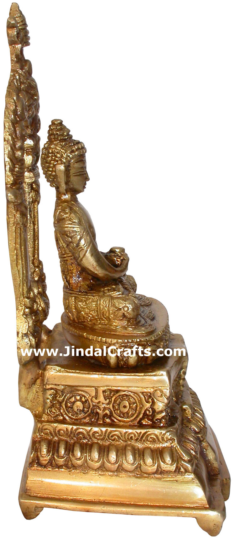 Brass Buddhist Sculpture India Carving Art