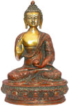 Brass Buddhist Sculpture India Carving Art