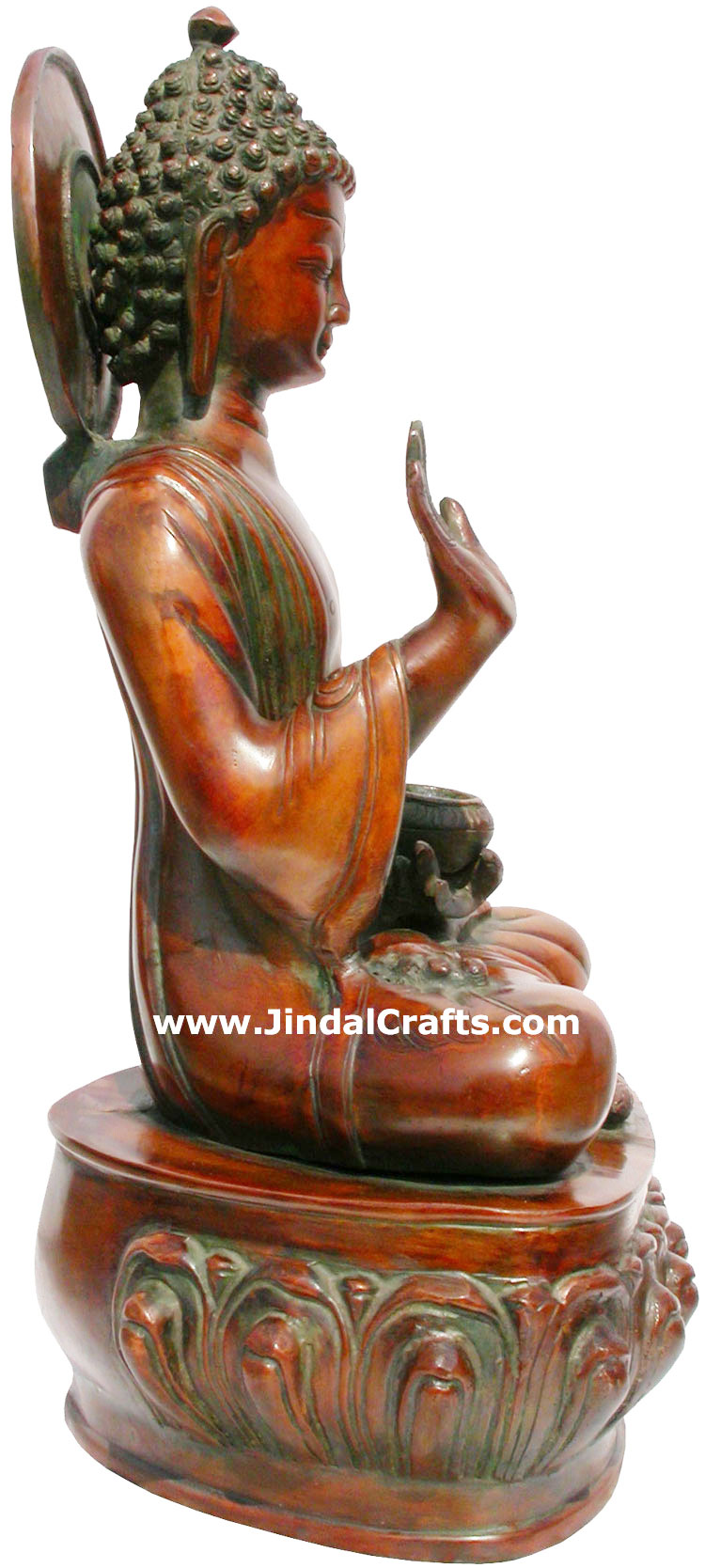 Brass Made Gautam Buddha India Sculpture Siddhartha Art