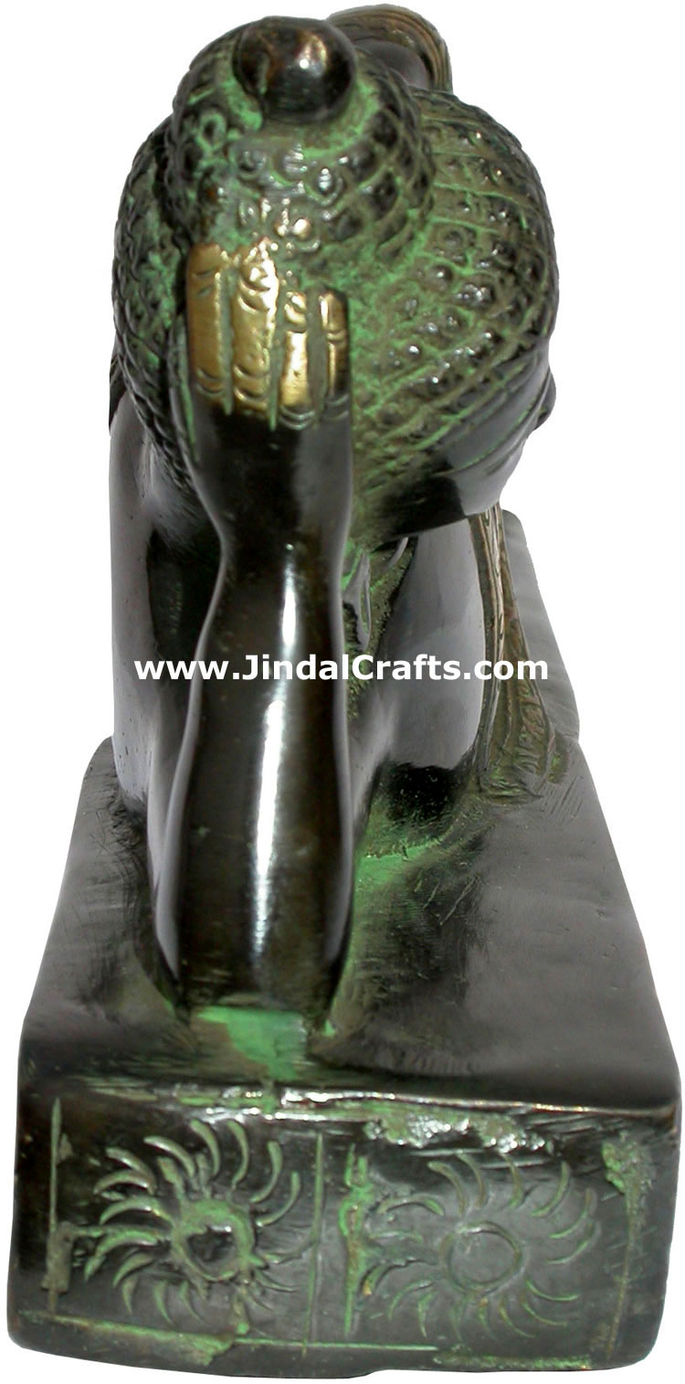 Brass Made Gautam Buddha India Sculpture Art