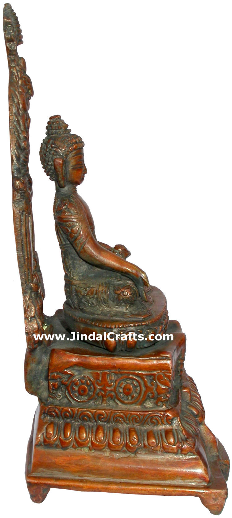 Brass Made Gautam Buddha India Sculpture Art